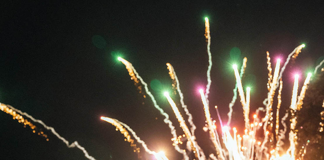 Wedding Fireworks in Surrey